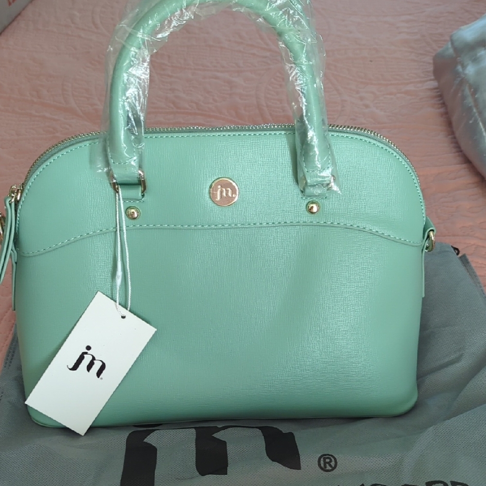 Mint Green Satchel by Jessica Moore. With Dust Bag